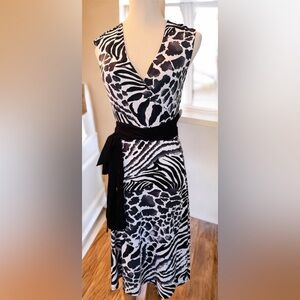 🆕 [Three Dots] Animal Print Wrap Career Dress Sz:S